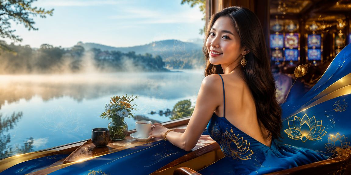 Người dùng tham gia trò chơi trực tuyến tại quán cà phê Đà Lạt buổi chiều mát