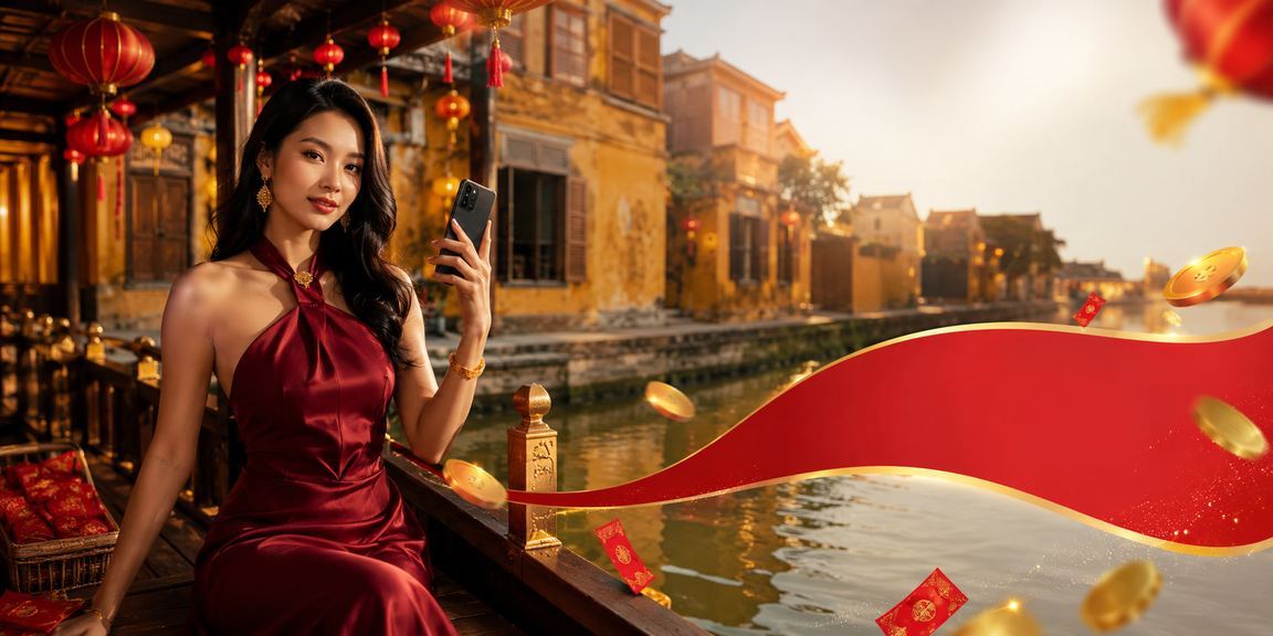 Không khí lễ hội tại Hội An với ánh đèn lồng và văn hóa giải trí Việt Nam